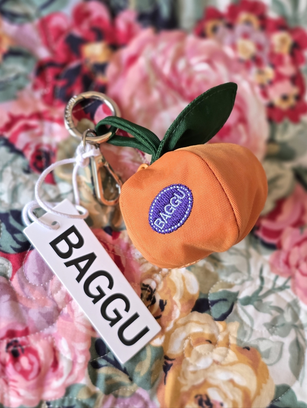 *NWT* BAGGU Mandarin Bag Charm, Baggu Orange Pouch Bag Charm - Picture 8 of 11